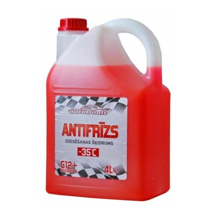 SAN004 Antifrīzs Longlife -35°C, G12, sarkans, 4L AUTODUALS